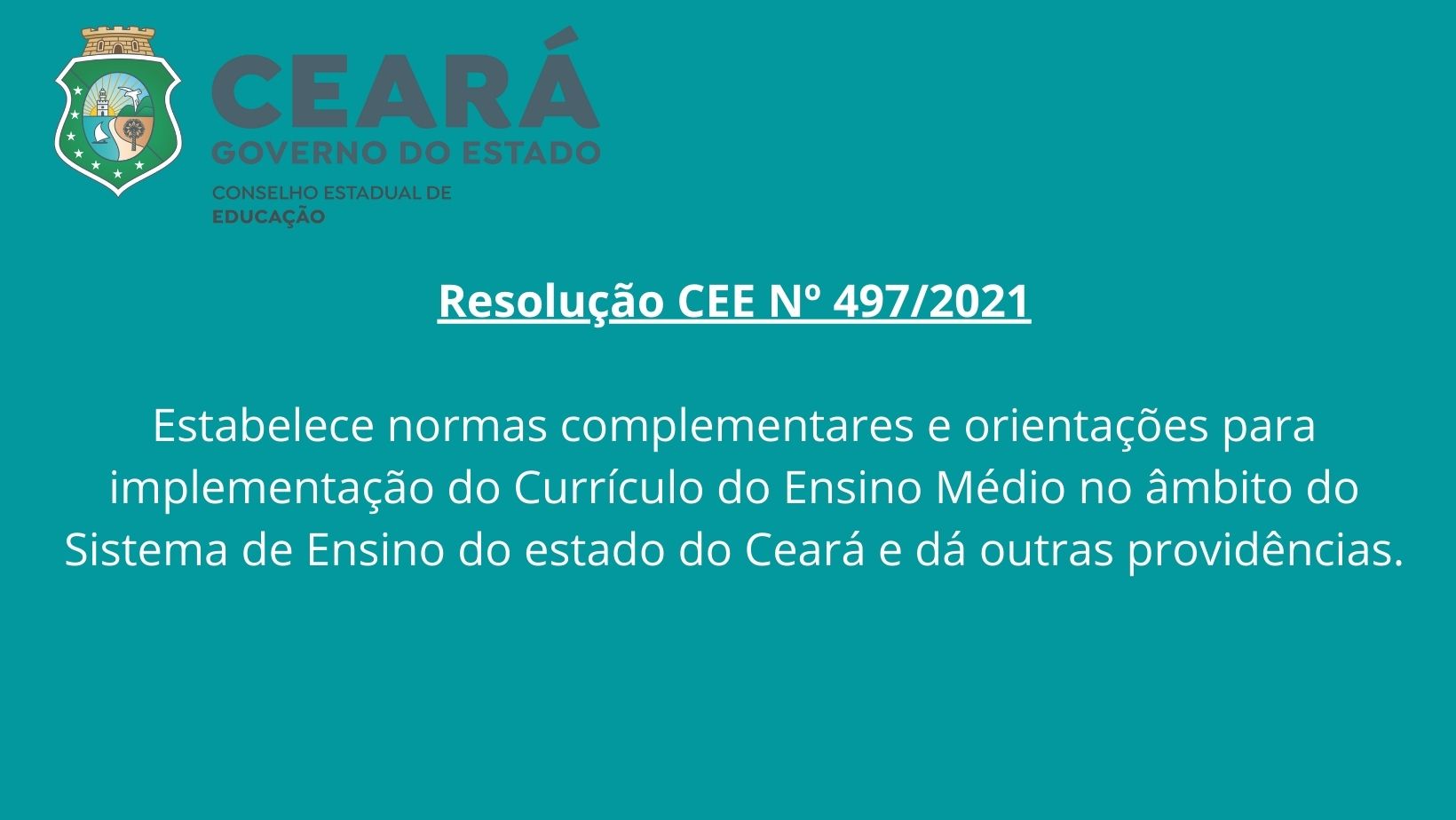DCRC norteará instituições e redes que ofertam o Ensino Médio no Ceará